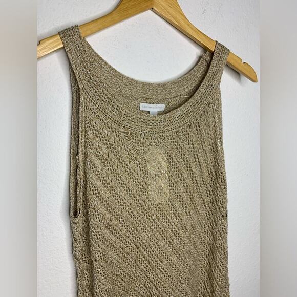 NWT New York & Company Acrylic Crochet Knit Yarn Sleeveless Blouse Size Large - Picture 4 of 9